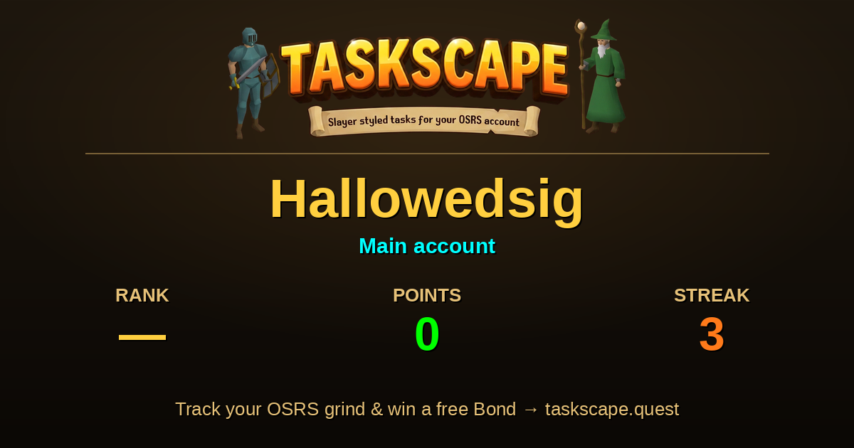 Hallowedsig rank card