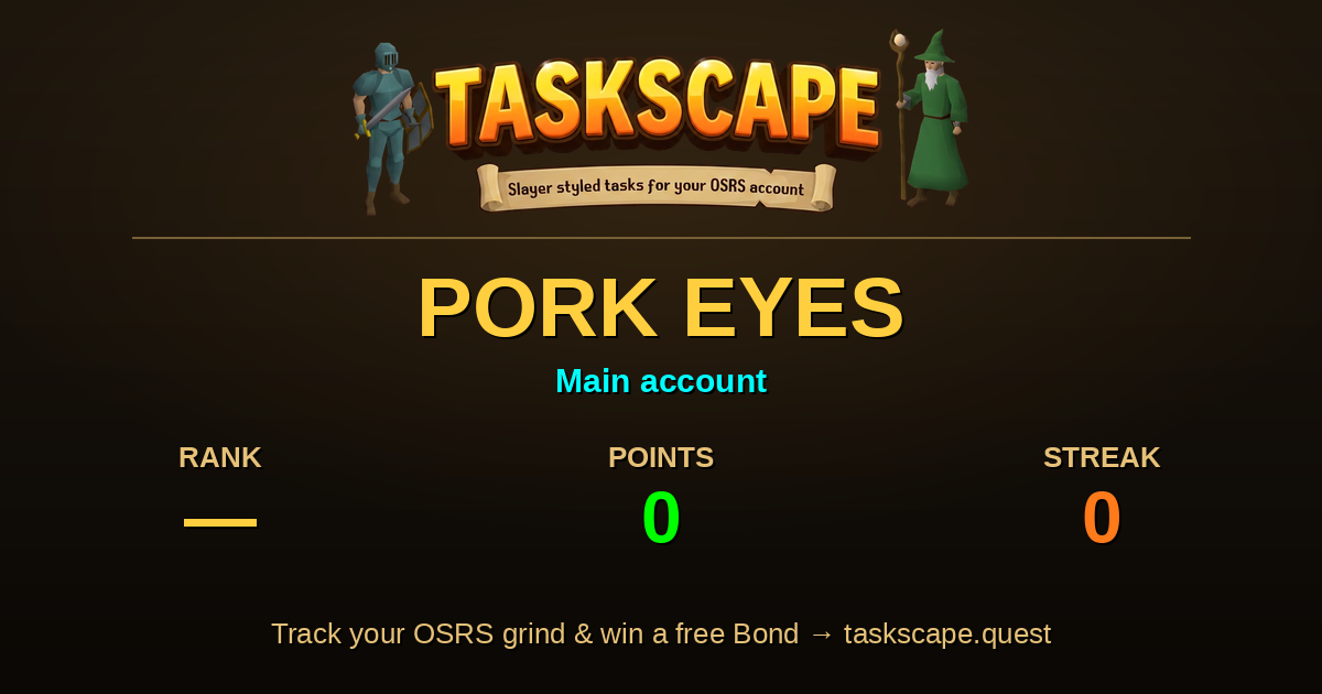 PORK EYES rank card